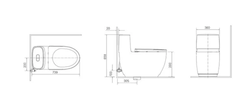 Bồn Cầu INAX AC-1052VN 1 Khối