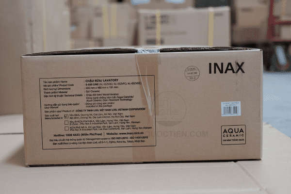 Thông Tin Chi Tiết Lavabo INAX AL-632V Trên Hộp