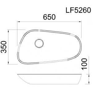 Lavabo CAESAR LF5260 Đặt Bàn