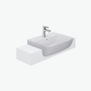 Chậu Rửa Lavabo INAX AL-345V Bán Âm Bàn Aqua Ceramic