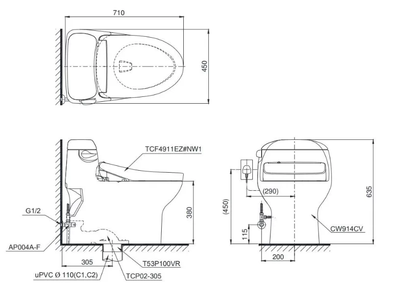 ToTo MS914CW12