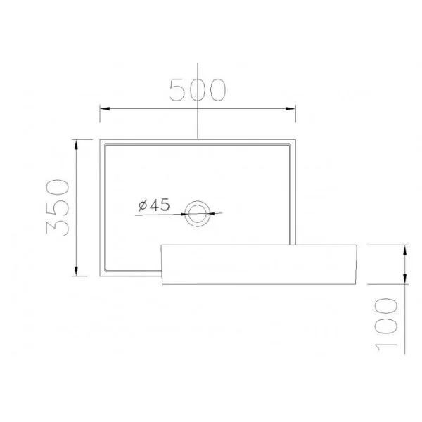Lavabo CAESAR LF5254 Đặt Bàn