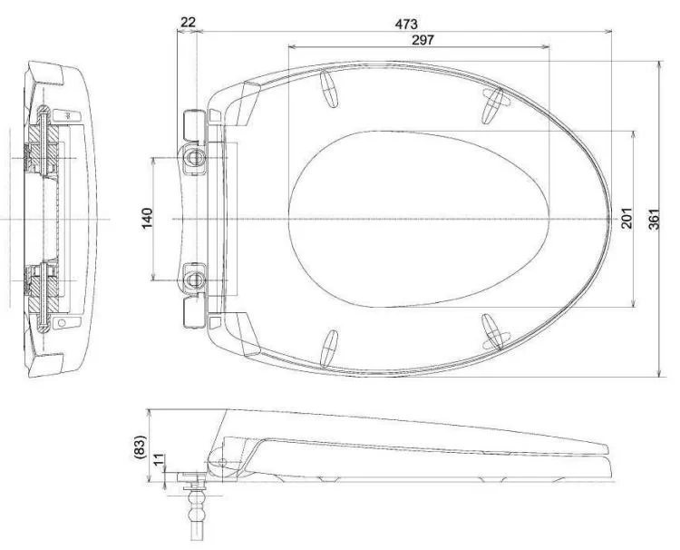 Nắp bồn cầu TOTO TC393VS