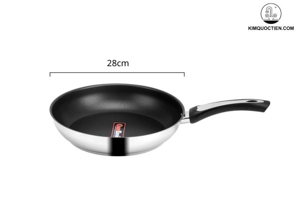 Chảo MS1528-ECO có kích thước đường kính lên đến 28cm, đáp ứng tối đa nhu cầu nấu nướng đa dạng của người dùng