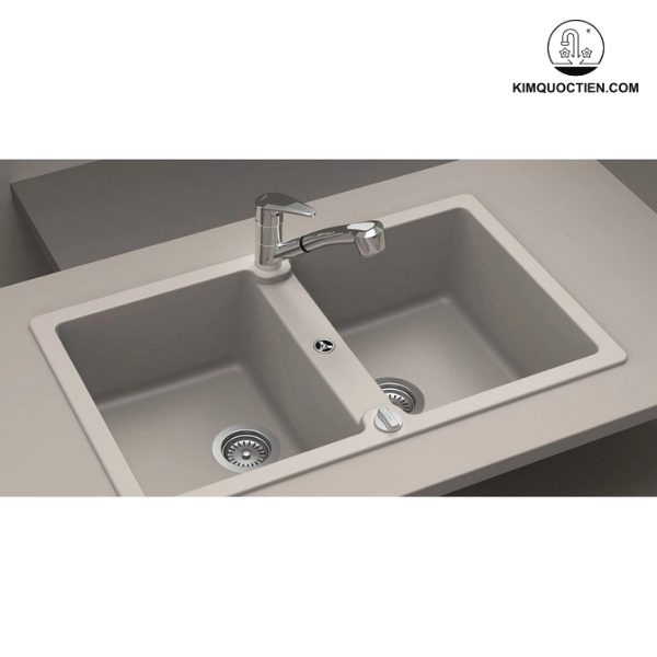 Chậu rửa chén Hafele GALBA HS-GD8650 570.36.400 màu kem là lựa chọn lý tưởng cho căn bếp hoàn hảo, với thiết kế linh hoạt lắp âm hoặc nổi và bộ siphon tiêu chuẩn đi kèm.