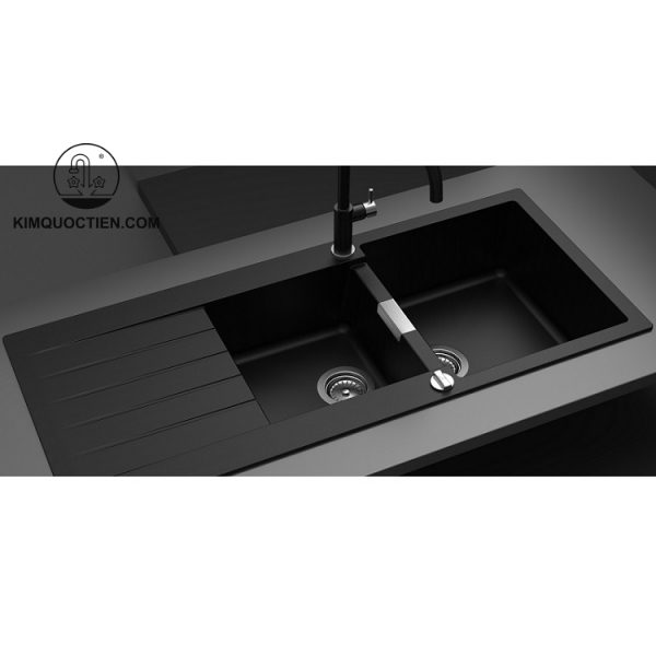 Chậu Rửa Chén HAFELE HS-GDD11650 570.35.370 Đá Màu Đen chính hãng, chất lượng tốt
