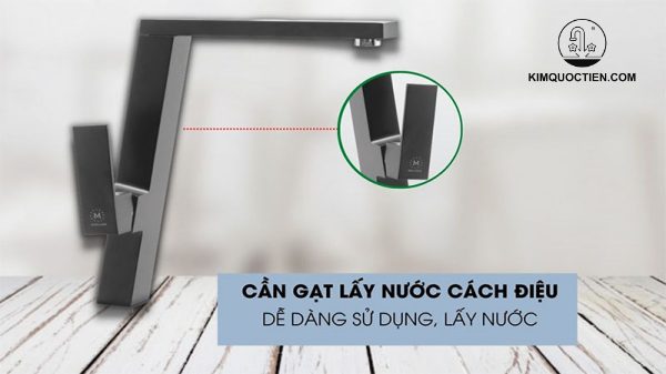 Vòi Chậu Rửa Chén MALLOCA K131GR Nóng Lạnh Màu Xám