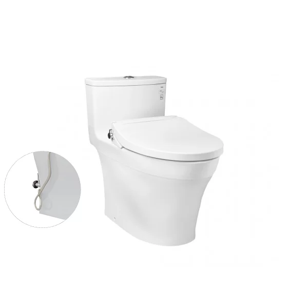 Bồn Cầu TOTO MS885DE2#XW 1 Khối Nắp Rửa Cơ TCW07S