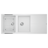 Chậu Rửa Chén KONOX LIVELLO 1160 White Silver Màu Trắng