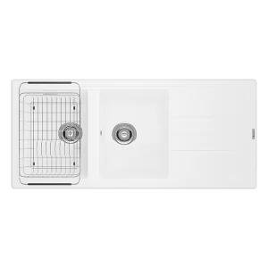 Chậu Rửa Chén KONOX PHOENIX 1160 White Silver Màu Trắng