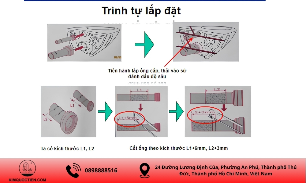 cách lắp đặt bồn cầu TOTO