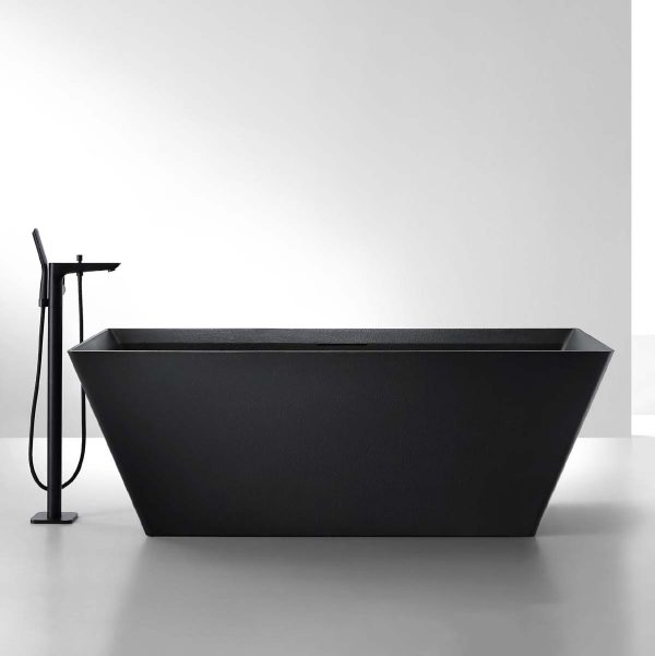 Bồn Tắm Đá MOWOEN MW001-Matt Black 1700mm