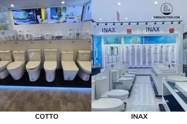 So sánh thiết bị vệ sinh cotto và inax