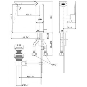 Vòi Lavabo American Standard Acacia E WF-1305 Nóng Lạnh