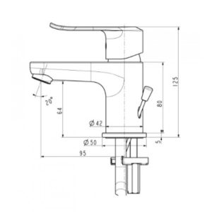 Vòi Lavabo American Standard WF-0701 Neo Modern Nóng Lạnh