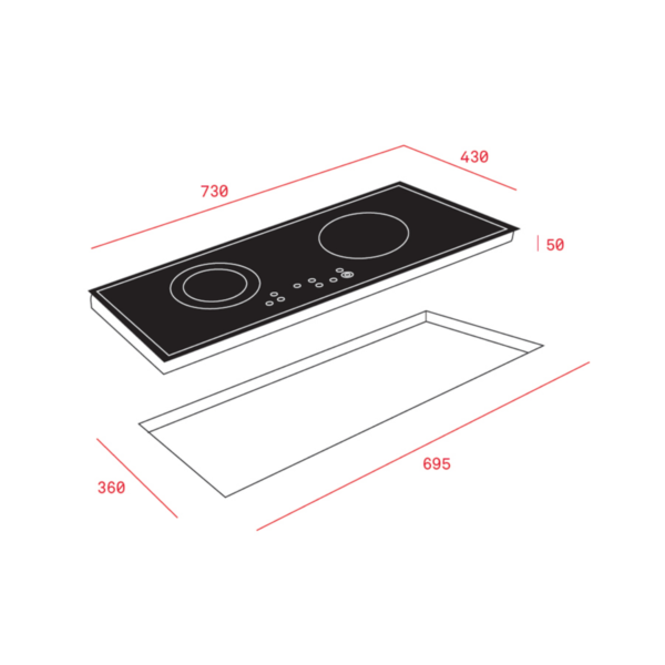 Bếp từ 2 vùng nấu TEKA IR 721 SR