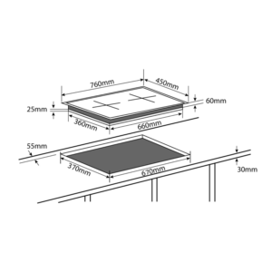 Bếp từ đôi CHEF'S EH-DIH888V