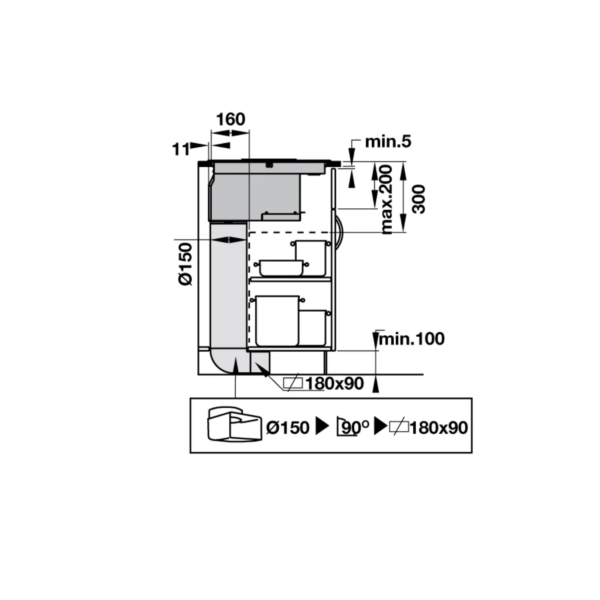 Bếp Từ Kết Hợp Hút Mùi HC-IHH77D 536.61.655 4 Vùng Nấu