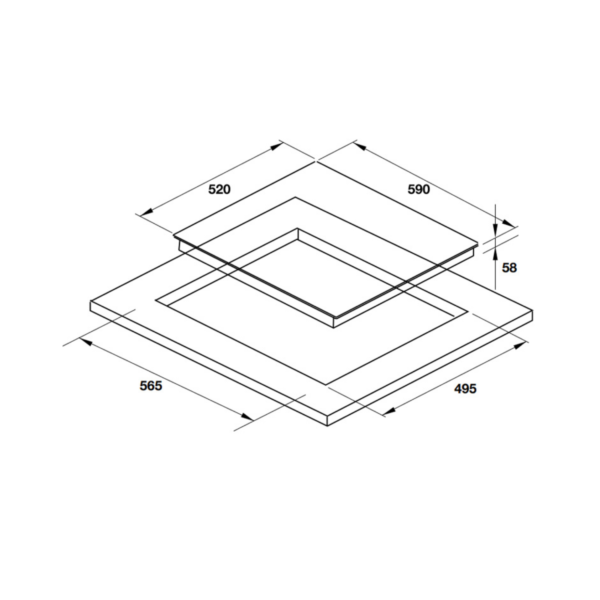 Bếp Từ HAFELE HC-I6030B 536.61.831 3 Vùng Nấu