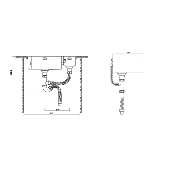 Chậu rửa chén inox Hafele HS21-SSN1S60P 567.94.070