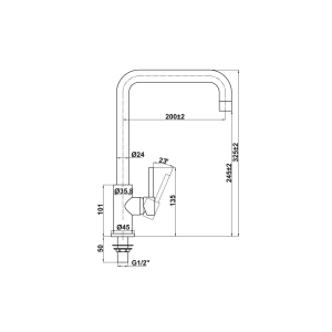 Vòi Rửa Chén HAFELE HT21-CC1F245U577.55.260 Lạnh