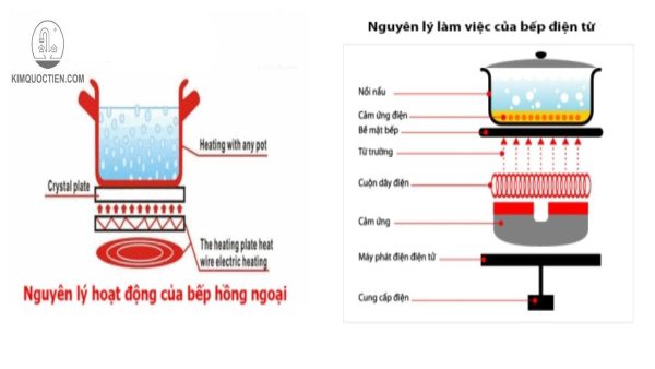 bếp từ và bếp hồng ngoại