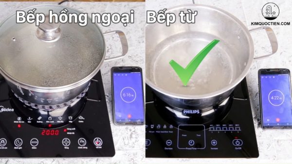 bếp từ và bếp hồng ngoại