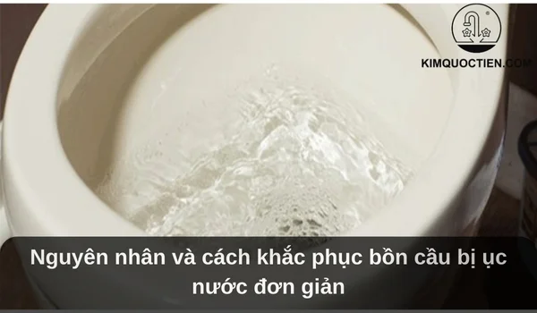 Nguyên nhân và cách khắc phục bồn cầu bị ục nước đơn giản