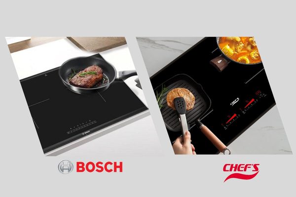 So sánh bếp từ Bosch và Chefs chi tiết: Nên mua loại nào?