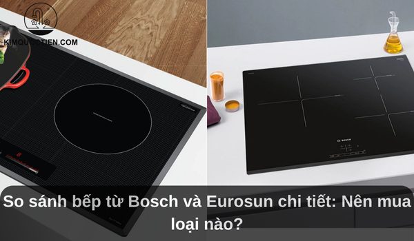 So sánh bếp từ Bosch và Eurosun chi tiết: Nên mua loại nào?