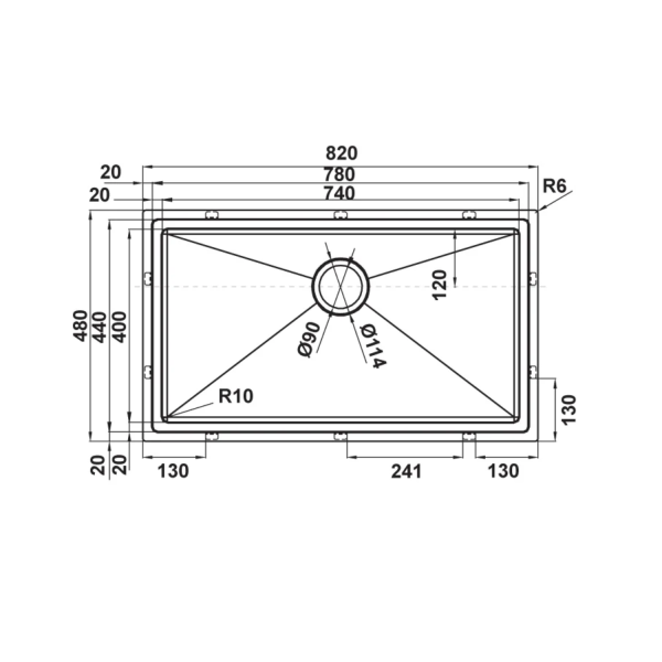 Chậu Rửa Chén HAFELE HS21-SSN1S90 567.94.020