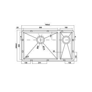 Chậu rửa chén inox Hafele HS21-SSN1S60P 567.94.070