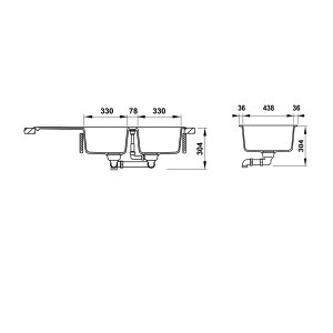 Chậu Rửa Chén HAFELE HS22-GEN1S90M 577.25.330 Đá Màu Đen