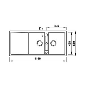 Chậu Rửa Chén HAFELE HS-GD11651 570.33.430 Đá Màu Kem