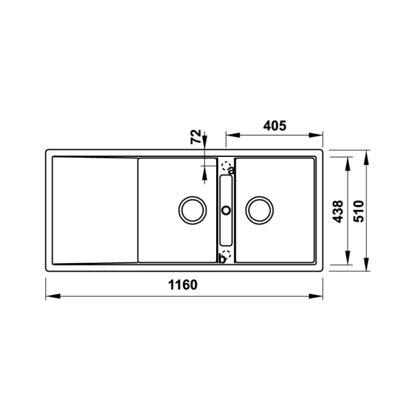 Chậu Rửa Chén HAFELE HS-GD11651 570.33.430 Đá Màu Kem