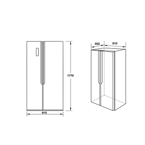 Tủ Lạnh HF-SB5321FB Hafele 534.14.021