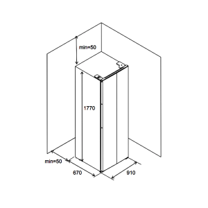 Tủ Lạnh HF-SB5601FB Hafele 534.14.100