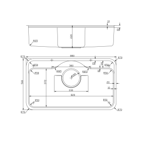 CHẬU RỬA 1 HỘC ROSA NN995D