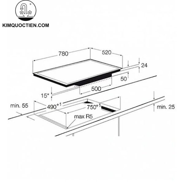 Bếp từ âm Electrolux EHD8740FOK