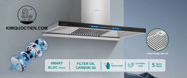 Máy hút mùi GrandX GX H90T81B 