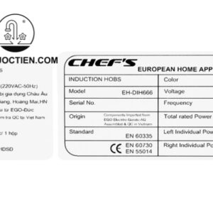 bếp từ chefs dih666