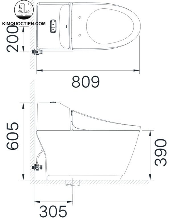 Bồn cầu một khối INAX AC-1032+CW-H20VN