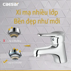 Vòi lavabo Caesar nóng lạnh B330CU