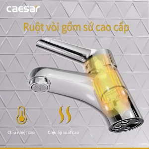 Vòi lavabo Caesar nóng lạnh B330CU