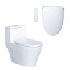 Bồn cầu 1 khối nắp điện tử Caesar C1356F/TAF710H