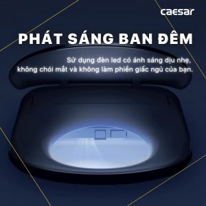 Bồn cầu 1 khối nắp điện tử Caesar C1363F/TAF710H