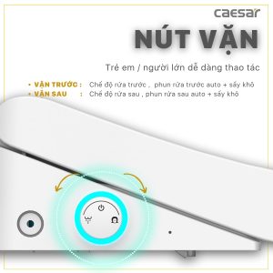Bồn cầu 1 khối nắp điện tử Caesar C1364F/TAF512H