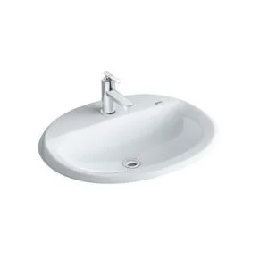 Chậu rửa lavabo âm bàn INAX L-2395VFC