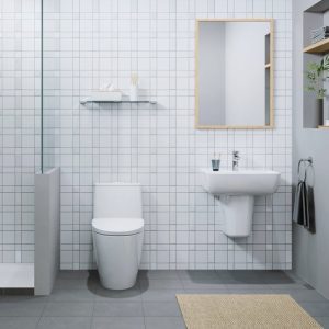 Chậu lavabo Inax L-312VFC treo tường