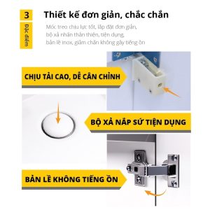 Bộ tủ lavabo Caesar LF5253/EH05253ATGV